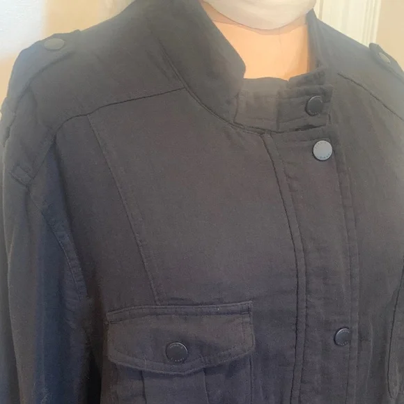 Torrid Black Utility shirt weight Jacket - Picture 2 of 7